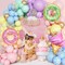 Pastel Donut Balloon Arch Garland Kit, 162pcs Donut Two Sweet One Birthday Party Supplies Girl Pastel Sprinkle Confetti Candy Ice Cream Foil Balloons for First Birthday Party Baby Shower Decoration